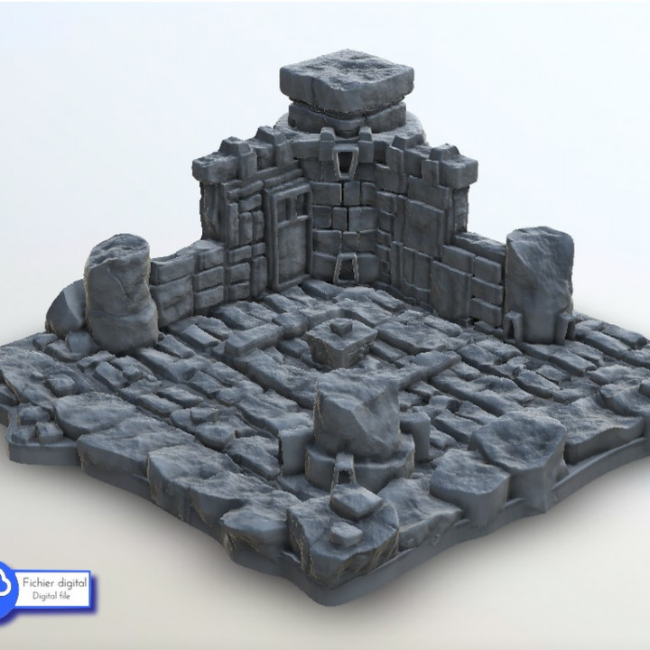 $2.50Ruins with columns - Medieval scenery terrain wargame