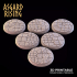 STONE ROAD 6 x Round Bases 25/28/30/32mm /Pre-supported/ image