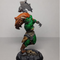 Picture of print of Half-Orc Barbarian