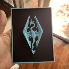 Picture of print of Skyrim Logo