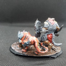 Picture of print of Beastmen Lord & Pet