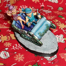 Picture of print of Liz and Guy - Goblin Sleigh Riders
