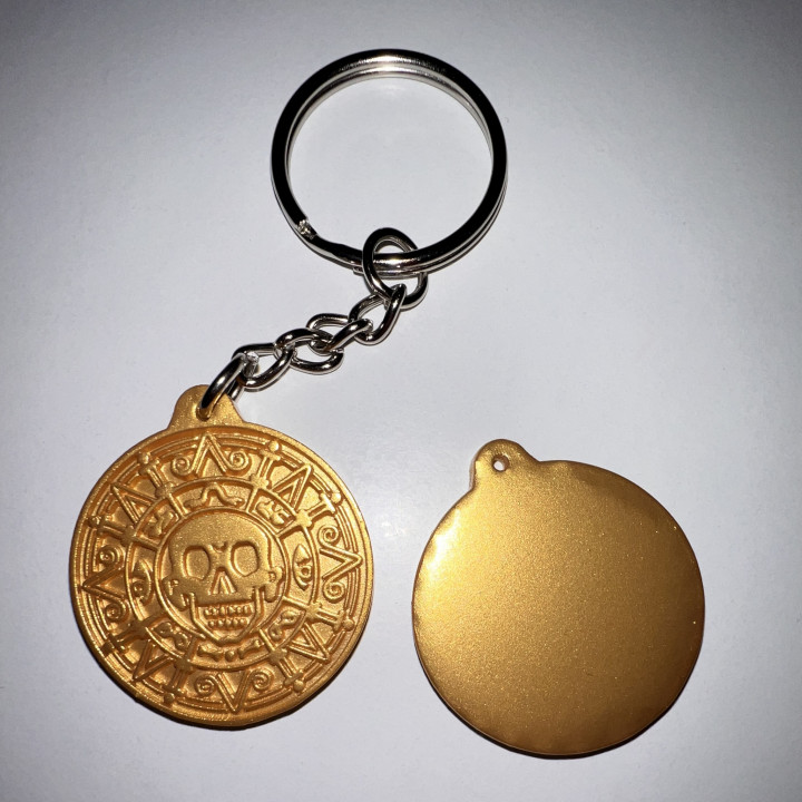 Pirates of the Caribbean Aztec coin keychain