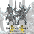 Classic RPG Skeleton Heroes (Set of 4 x 32mm scale presupported miniatures) image