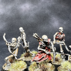 Picture of print of Skeleton Archers (Set of 5 x 32mm presupported miniatures)