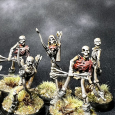 Picture of print of Skeleton Archers (Set of 5 x 32mm presupported miniatures)