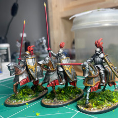 Picture of print of Sunland Knights on Horse - Highlands Miniatures