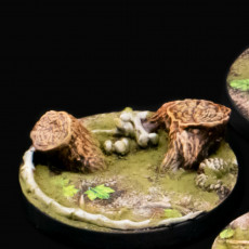 Picture of print of Wild Forest Set 50mm/~2" Set (3 pre-supported base model)