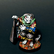 Picture of print of Cheat, the Smuggler Tabaxi (+Christmas Version)