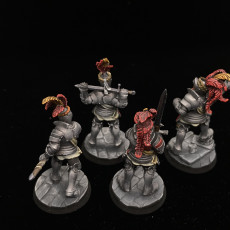 Picture of print of Sunland Knights on Foot- Highlands Miniatures