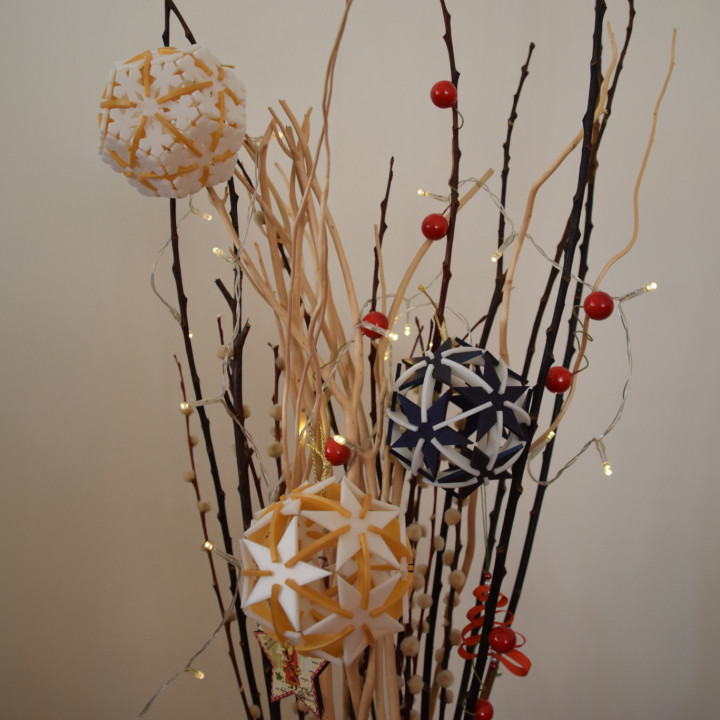 Festive Harmony (Polyhedral Christmas Ornaments)