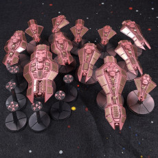 Picture of print of SCI-FI Ships Fleet Pack - Martian Confederation - Presupported