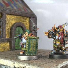 Picture of print of Dwarven Paladin (Pre-Supported)