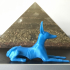 Egyptian Anubis dog statue print image
