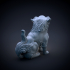 Japanese Komainu or lion-dog statue image