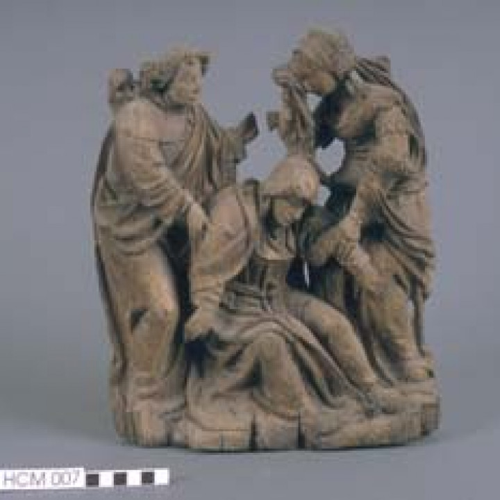 Sculpture of Virgin Mary, St John, Mary Magdalen