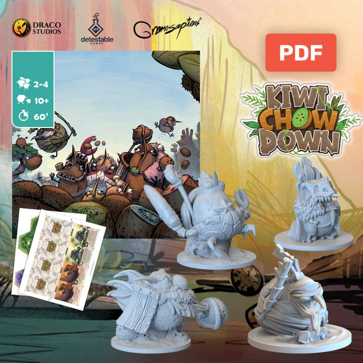 Kiwi Chow Down - Print & Play + STLs's Cover