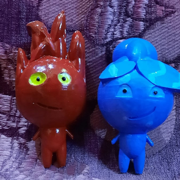 3D Printable fireboy and watergirl by world_of_innovation