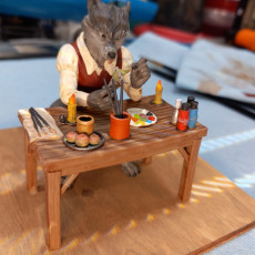 Picture of print of (Pre-supported) Wolf Folk Painter