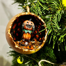 Picture of print of Christmas Bauble Mini Display - Dungeon Textured interior (Presupported)