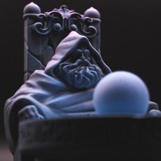 Picture of print of Orb Pondering Wizard