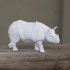 Indian rhinoceros print image