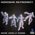 Mokosha Astronauts x4 - Zero-G Poses - In Orbit Collection image