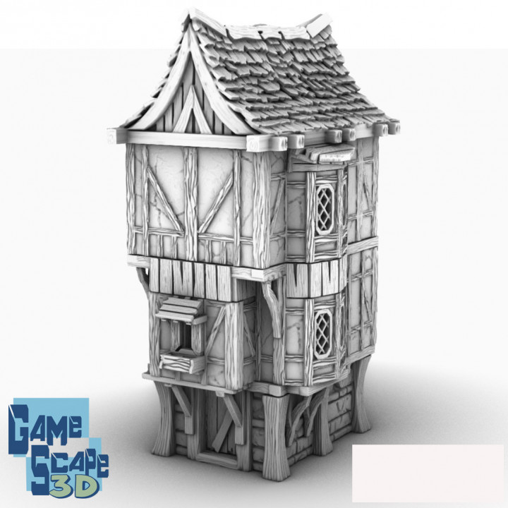 $4.003 Story Timber Frame with stairs. Style 2