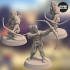 Acenii Barbarian Archers (3 unique miniatures) – 3D printable miniature – STL file image
