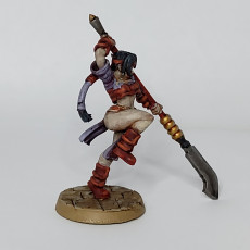 Picture of print of Nami Sung (Asian Glaive Fighter) 32mm - DnD
