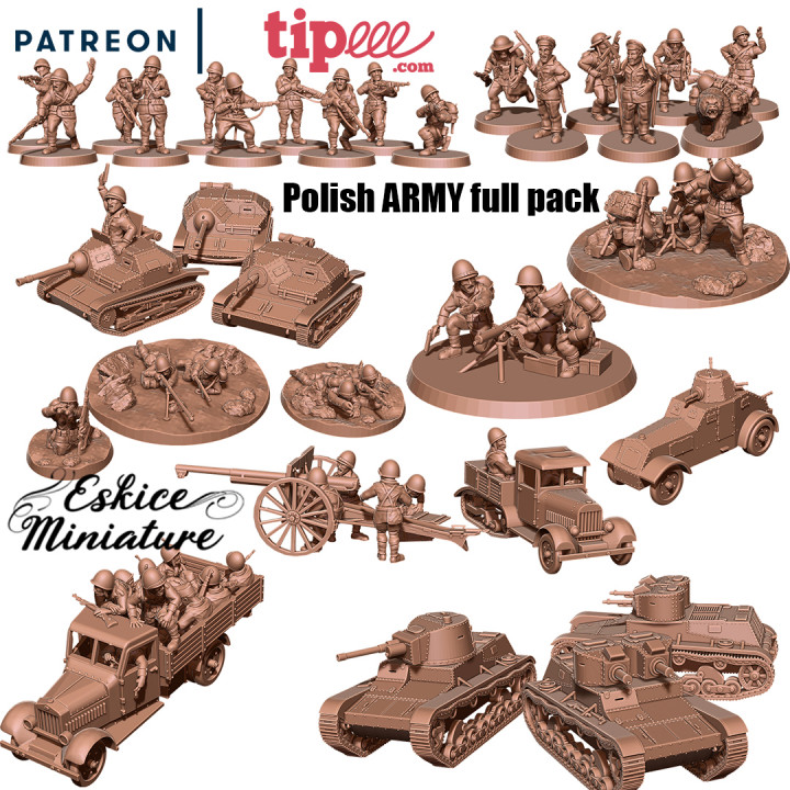 WW2 Polish ARMY full pack - 28mm's Cover