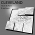 3D Cleveland | Digital Files | 3D STL File | Cleveland 3D Map | 3D City Art | 3D Printed Landmark | Model of Cleveland Skyline | 3D Art image