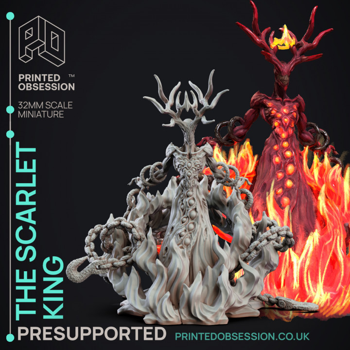 $4.50The Scarlet King - SCP "The D&D Incursion" - PRESUPPORTED - 32mm Scale