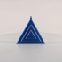 Additive Triangle Tree Ornament, Christmas Decor by Slimprint image
