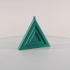 Subtractive Triangle Tree Ornament, Christmas Decor by Slimprint image
