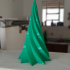Spiraled Christmas Tree, Vase Mode, Christmas Decor by Slimprint print image