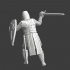 Knight with great helmet and sword image