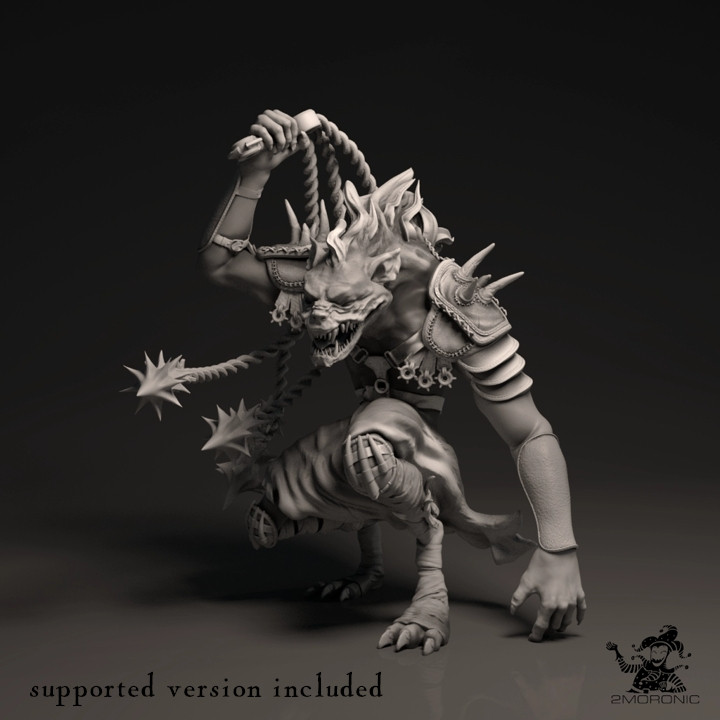 $10.00Demon Prince of Gnolls and Ghouls (3 inch/75 mm base, 5+ inch/125+ mm height miniature)