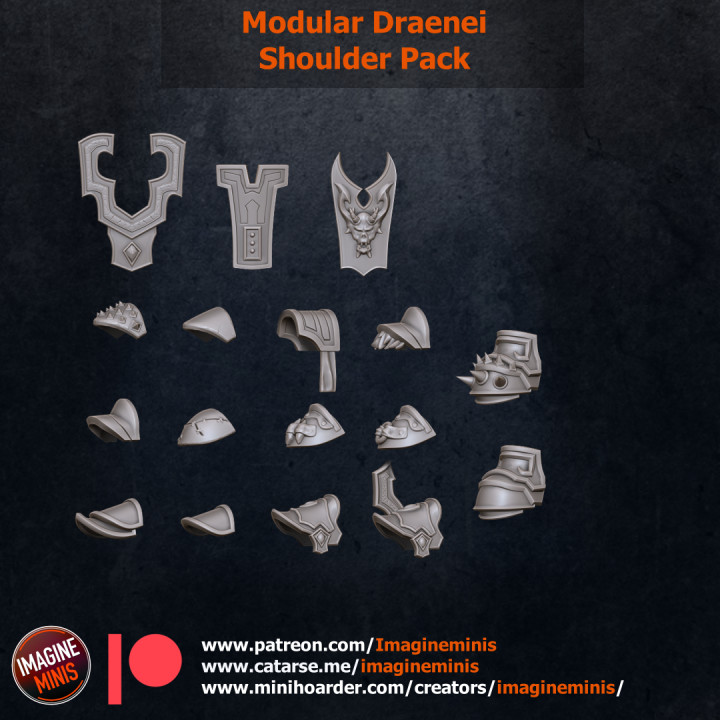 $2.00Modular Male Draenei - Extra Shoulder and Back