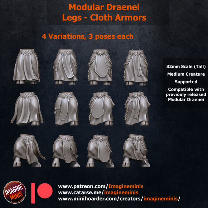 $2.00Modular Male Draenei - Cloth Armor Leg pack