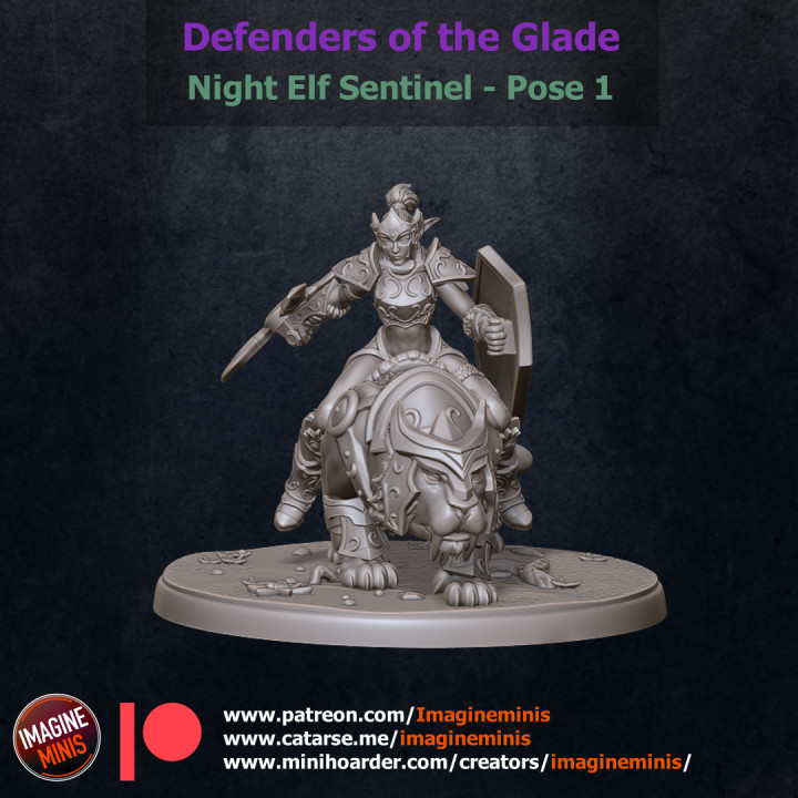 $6.00Defenders of the Glade - Night Elf Sentinel - Pose 1