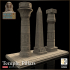 Egyptian pillars / columns and obelisk -  Heart of the Sphinx image