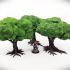 Playable Deciduous Trees - Set of 3 image