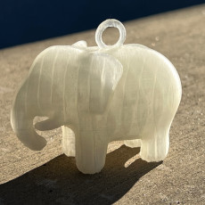 Picture of print of Elephant Christmas ornament