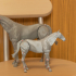 1:12 Scale Horse Poseable Figure image