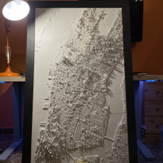 Picture of print of 3D Manhattan | Digital Files | 3D STL File | NYC 3D Map | 3D City Art | 3D Printed Landmark | Model of New York City Skyline | 3D Art