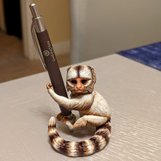 Picture of print of Pygmy Marmoset Pen Holder - Pre-Supported