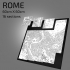 3D Rome | Digital Files | 3D STL File | Rome 3D Map | 3D City Art | 3D Printed Landmark | Model of Rome Skyline | 3D Art image