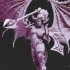 Drow Demonic Harpy Pose 2 - Includes Pinup Variant image