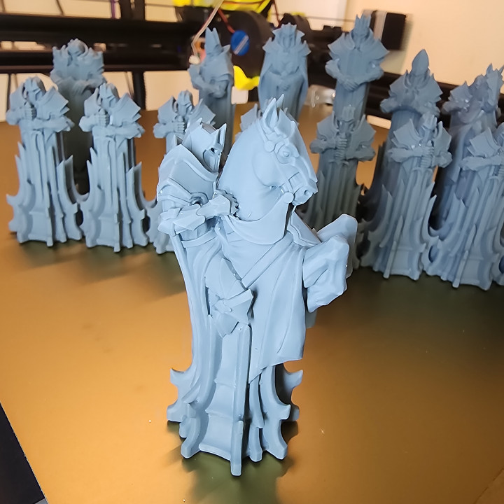3D Print of Paladin Chess Set by zer0ish